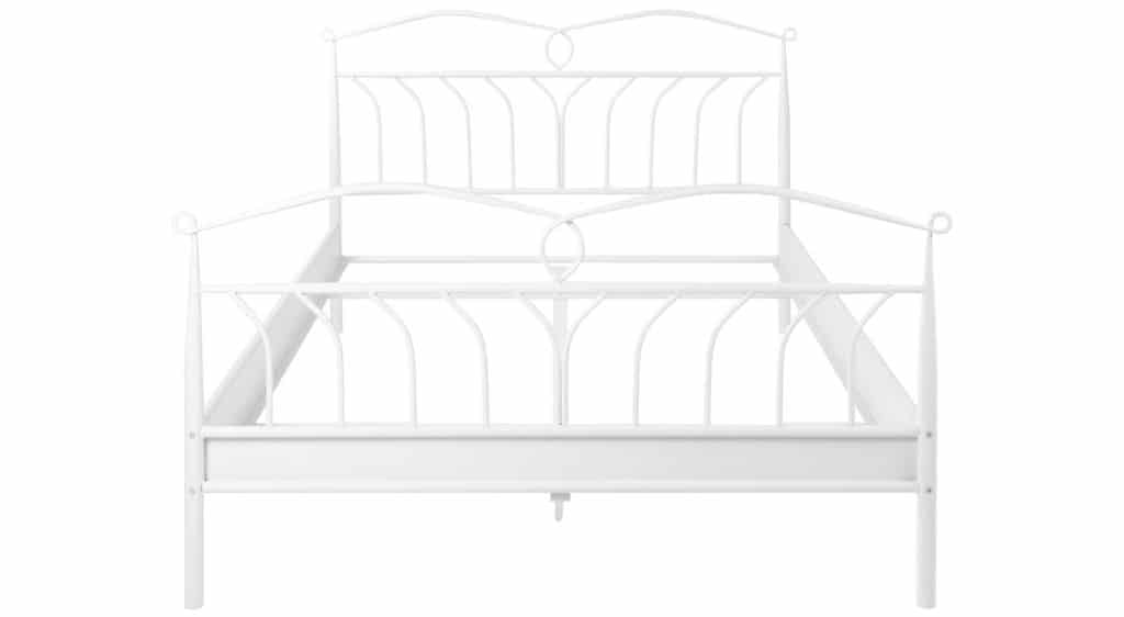 Billigt og romantisk sengestel i metal (retro)