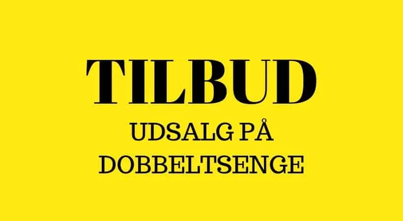 Dobbeltsenge på tilbud