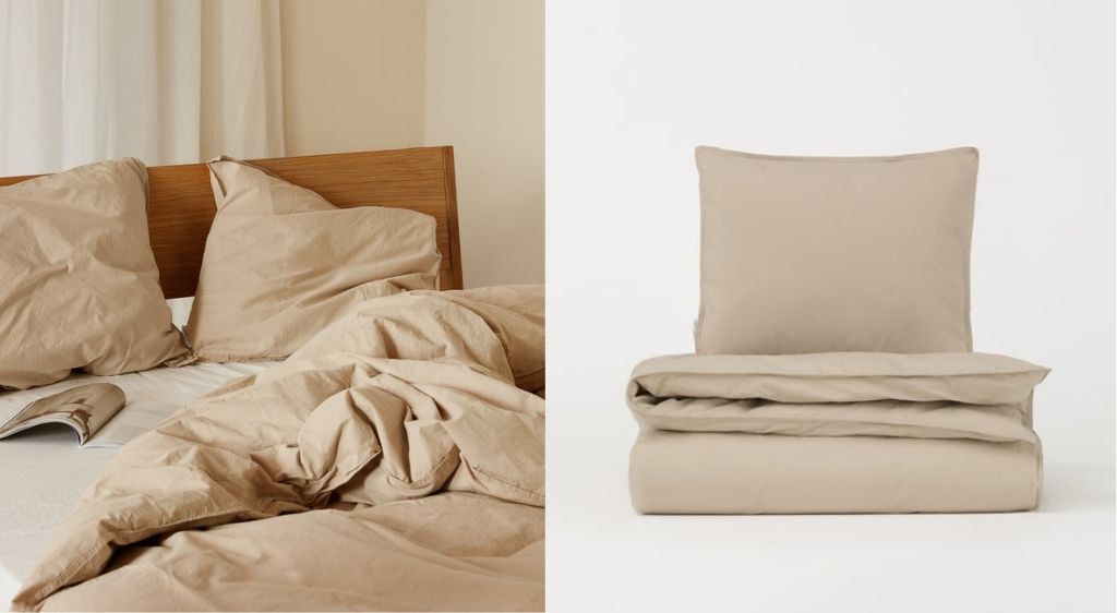 Walnut - Beige sengetøj i økologisk bomuld